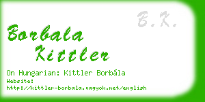 borbala kittler business card